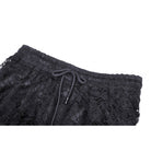 Darkinlove Women's Gothic Ruffles Lace Maxi Skirt