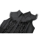 Darkinlove Women's Gothic Sleeveless Button-Front Dress