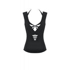 Darkinlove Women's Gothic Spider Cutout Halterneck Tank Top