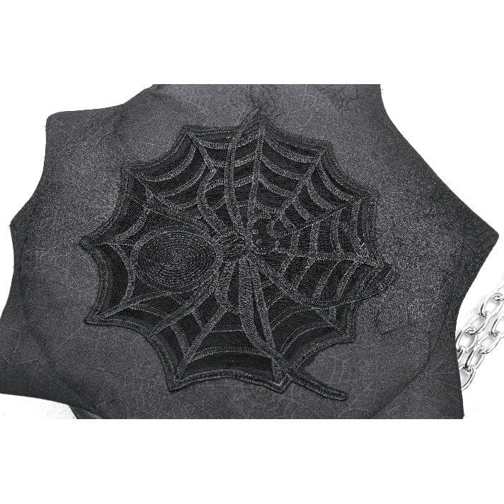 Darkinlove Women's Gothic Spider Webbing Chain Bag