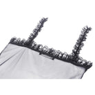 Darkinlove Women's Gothic Split Sheer Mesh Slip Dress