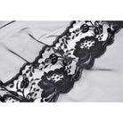 Darkinlove Women's Gothic Split Sheer Mesh Slip Dress