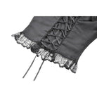 Darkinlove Women's Gothic Square Collar Ruffles Lace Top