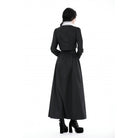 Darkinlove Women's Gothic Stand Collar Ruffled Neck Jacket