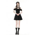 Darkinlove Women's Gothic Strappy Off Shoulder Dress