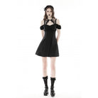 Darkinlove Women's Gothic Strappy Off Shoulder Dress