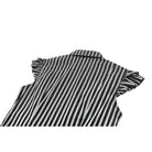 Darkinlove Women's Gothic Striped Turn-down Collar Shirt with Detachable Tie