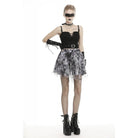 Darkinlove Women's Gothic Tie-dye Mesh Skirts