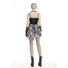 Darkinlove Women's Gothic Tie-dye Mesh Skirts