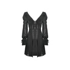 Darkinlove Women's Gothic V-neck Dot Mesh Coats