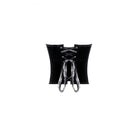 Darkinlove Women's Gothic Velvet Colorblock Bat Wing Cut Edge Overbust Corset