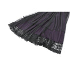 Darkinlove Women's Gothic Violet Square-cut Collar Flared Sleeved Maxi Dress