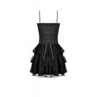 Darkinlove Women's Grunge Contrast Color Lace Tiered Slip Dress