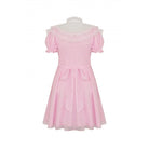 Darkinlove Women's Lolita Puff Sleeved Dress with Detachable Collar
