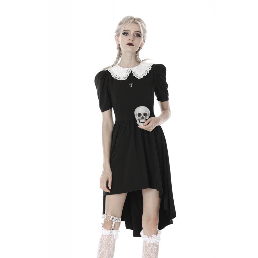 Darkinlove Women's Lolita Vintage White Collar Cocktail Dresses