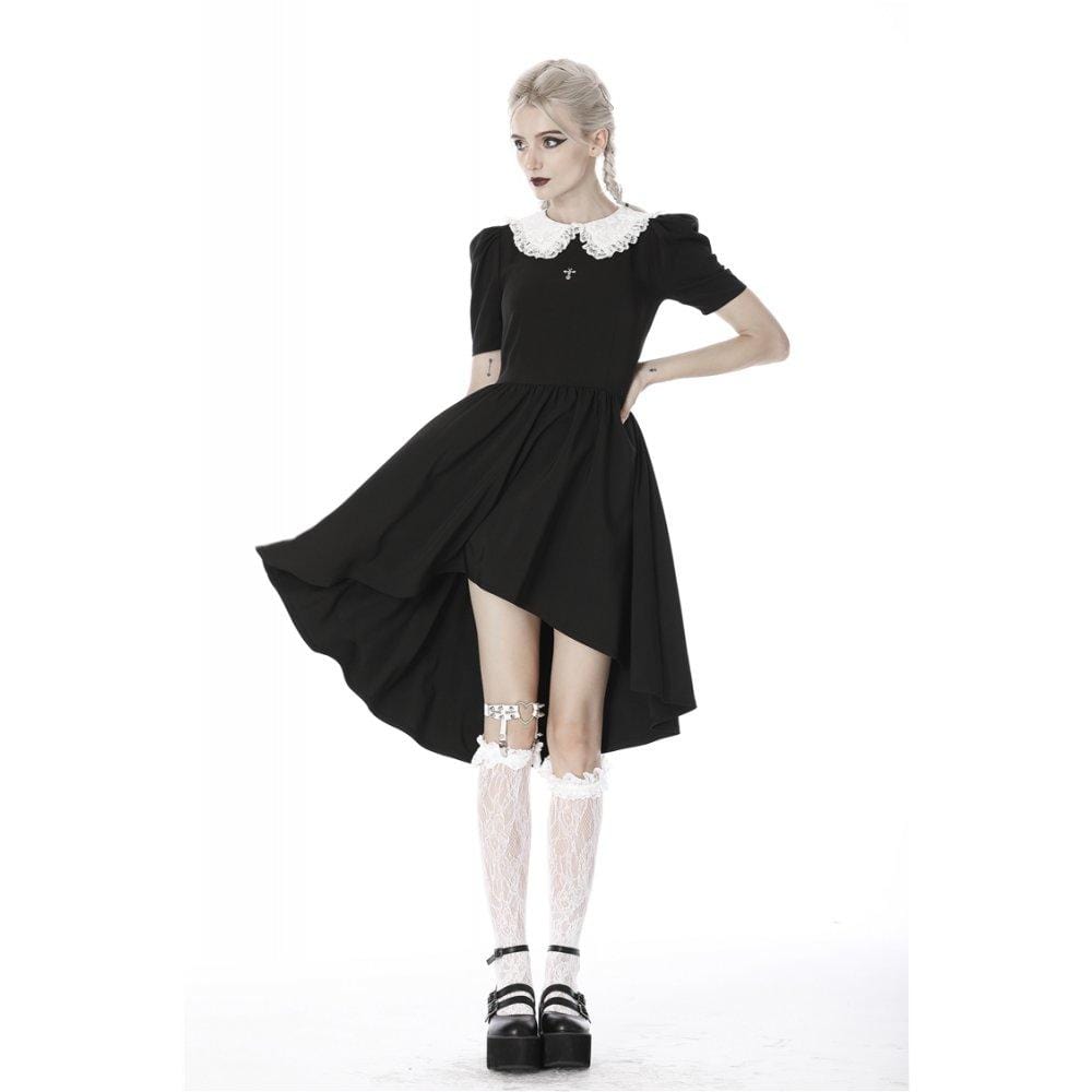 Darkinlove Women's Lolita Vintage White Collar Cocktail Dresses