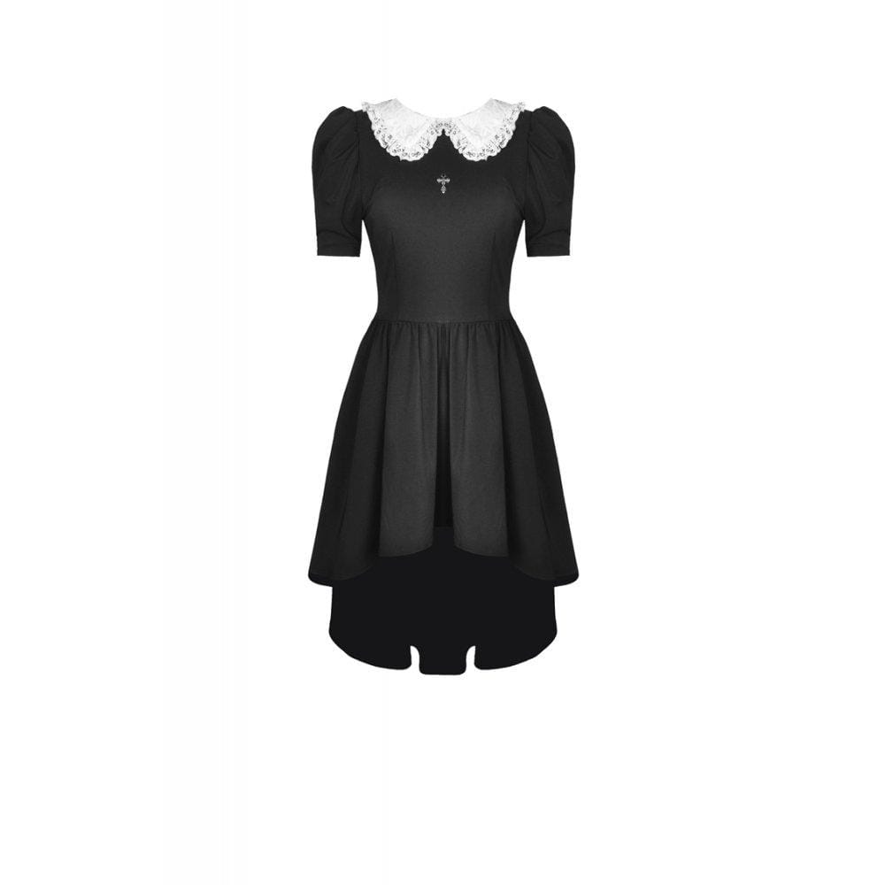 Darkinlove Women's Lolita Vintage White Collar Cocktail Dresses