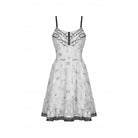 Darkinlove Women's Punk Animal Printed Falbala Slip Dress