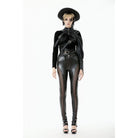 Darkinlove Women's Punk Asymmetric Buckle-up Strap Cut-out Cape