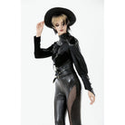 Darkinlove Women's Punk Asymmetric Buckle-up Strap Cut-out Cape