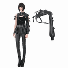 Darkinlove Women's Punk Asymmetric Eyelet Buckle-up Strap Cutout Cape