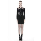 Darkinlove Women's Punk Bandage Waist Fitted Dresses