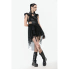 Darkinlove Women's Punk Batwing O-ring Faux Leather Choker