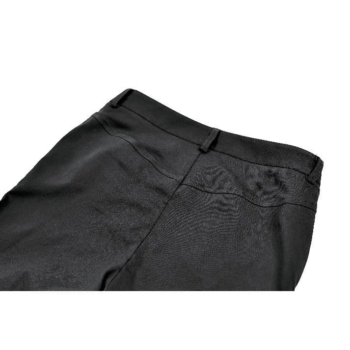 Darkinlove Women's Punk Buckle Strap Eyelet Lace-up Flare Pants