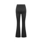 Darkinlove Women's Punk Buckle Straps Mesh Patchwork Flare Pants