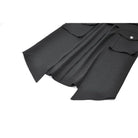 Darkinlove Women's Punk Buckle-up Multi-pocketed Cutout Long Skirt