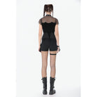 Darkinlove Women's Punk Buckle-up Side Zip Chained Belt