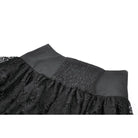 Darkinlove Women's Punk Cross Lace-up Pocket Ruffled Mini Skirt
