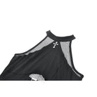 Darkinlove Women's Punk Cross Mesh Splice Halter Tank Top