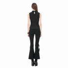 Darkinlove Women's Punk D-rings Buckle Straps Cutout Tank Top