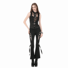 Darkinlove Women's Punk D-rings Buckle Straps Cutout Tank Top