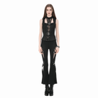 Darkinlove Women's Punk D-rings Buckle Straps Cutout Tank Top