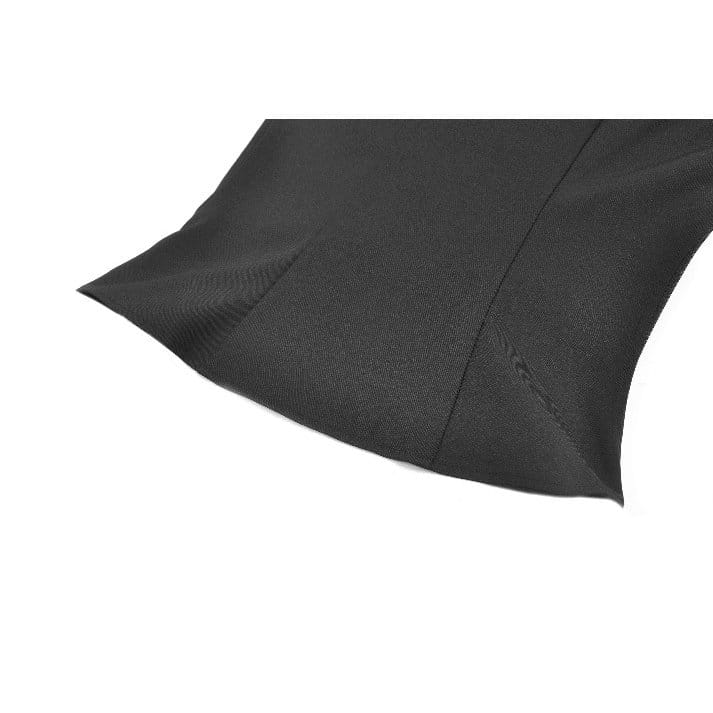 Darkinlove Women's Punk D-rings Buckle Straps Cutout Tank Top