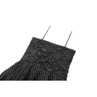 Darkinlove Women's Punk Distressed Chain Zipper Slip Dress