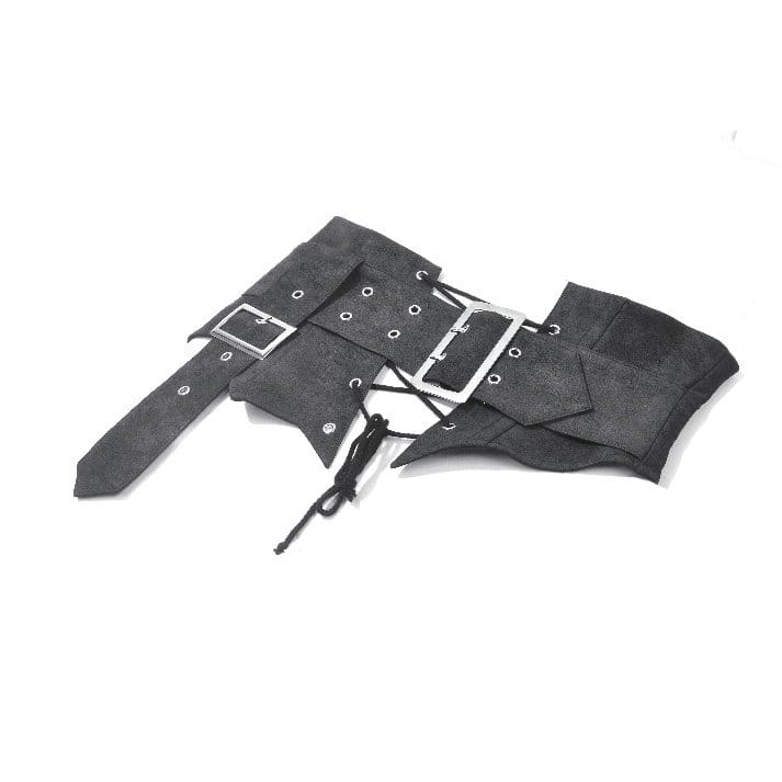 Darkinlove Women's Punk Eyelet Buckle Lace-up Asymmetric Belt