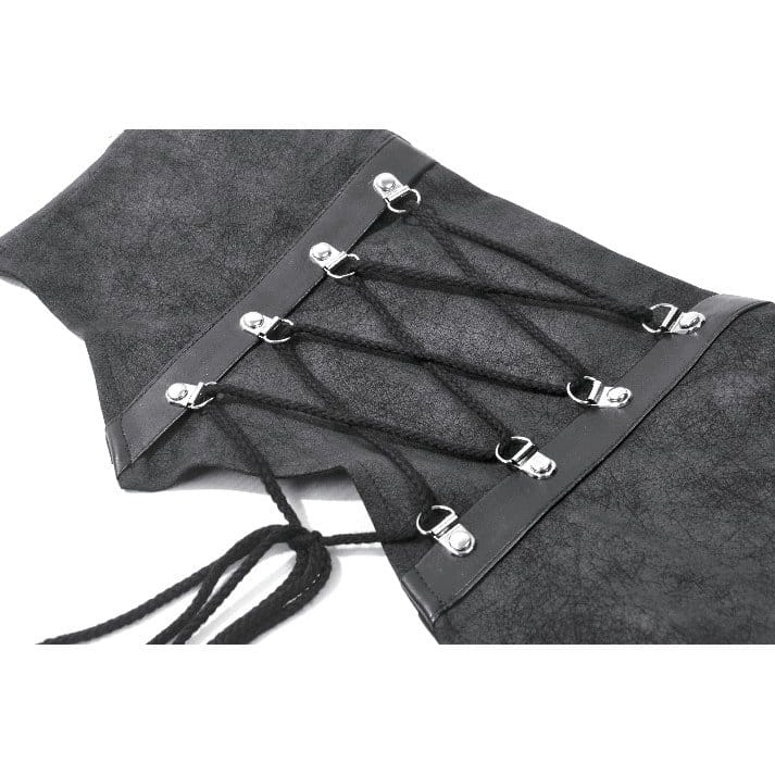 Darkinlove Women's Punk Eyelet Buckle Lace-up Asymmetric Belt