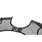 Darkinlove Women's Punk Eyelet Cutout Mesh Cape