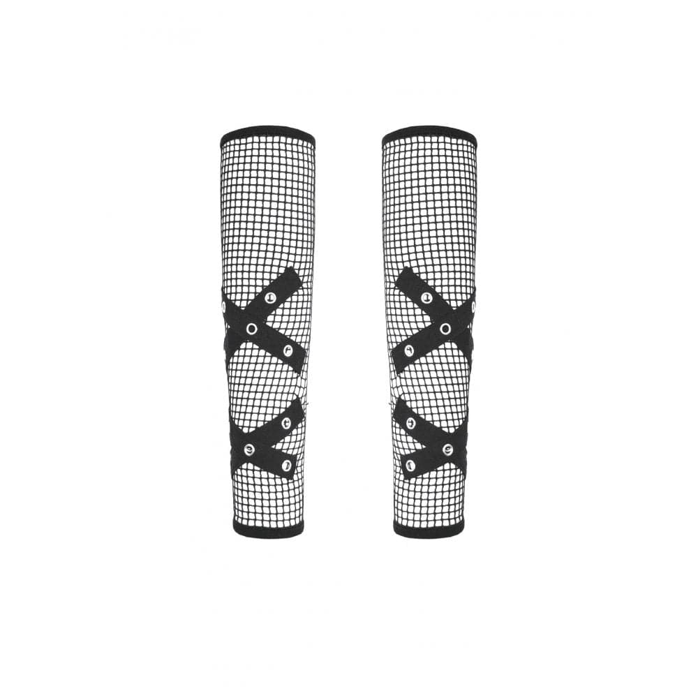 Darkinlove Women's Punk Eyelet Mesh Arm Sleeves