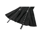 Darkinlove Women's Punk Eyelet Strap Distressed Flare Slip Dress