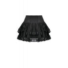 Darkinlove Women's Punk Eyelet Strap Multilayer Lace Mini Skirt