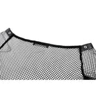 Darkinlove Women's Punk Eyelet Zipper Off-Shoulder Fishnet Top