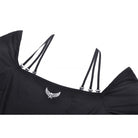 Darkinlove Women's Punk Halterneck Long Sleeved Crop Top