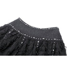 Darkinlove Women's Punk Irregular Ripped Strap Skirt