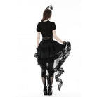 Darkinlove Women's Punk Irregular Ruffled Lace Skirt