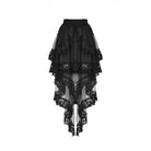 Darkinlove Women's Punk Irregular Ruffled Lace Skirt