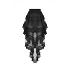 Darkinlove Women's Punk Irregular Ruffled Lace Skirt